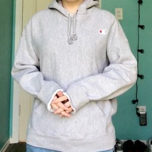 Champion Gray Reverse Weave Hoodie